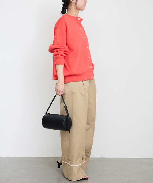 SLOBE IENA(スローブイエナ)の「ハイウエストロールアップチノパンツ(チノパンツ・レディース・ホワイト/ベージュ・38/36)」の7枚目の写真