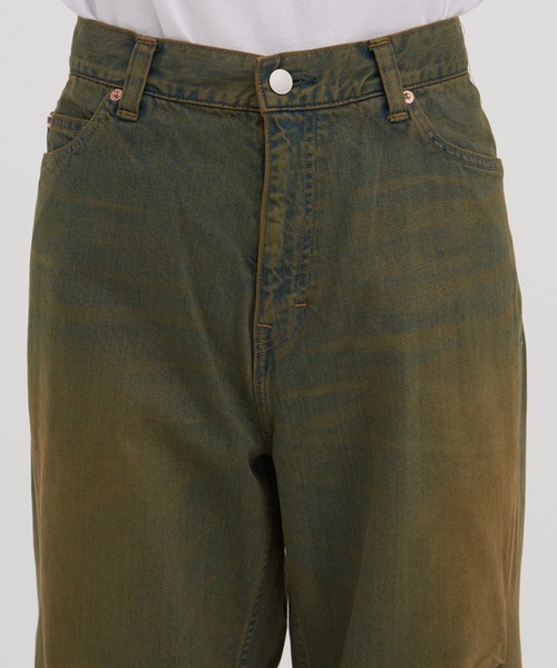 Jieda（ジエダ）の「DRAPE OVER DENIM PANTS（デニムパンツ・メンズ・インディゴブルー/ピンク/ブラック・1/2）」の18枚目の写真