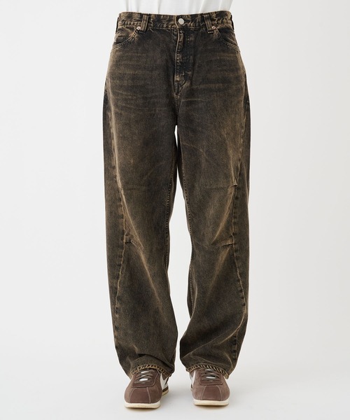 Jieda（ジエダ）の「DRAPE OVER DENIM PANTS（デニムパンツ・メンズ・インディゴブルー/ピンク/ブラック・1/2）」の7枚目の写真