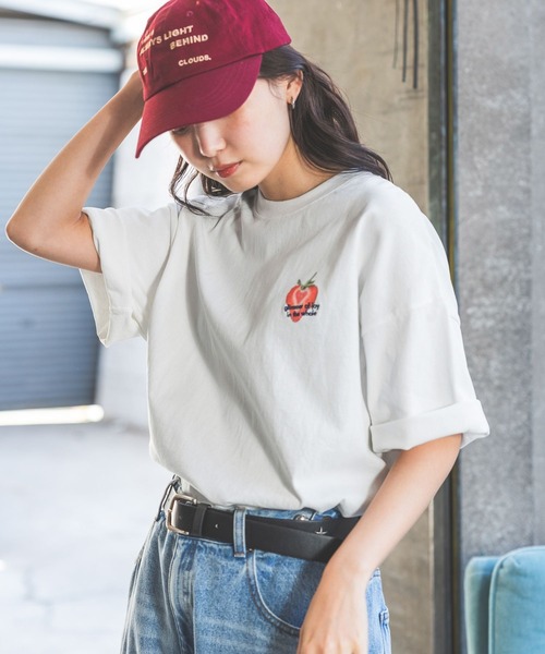 PBLIM（ページボーイリム）の「《UNISEX》メニーベリーTシャツ（Tシャツ/カットソー・レディース・オフホワイト/ブラック/ブラウン/ネイビー・MEDIUM/LARGE）」の5枚目の写真