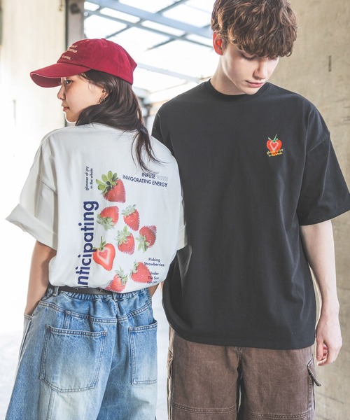 PBLIM（ページボーイリム）の「《UNISEX》メニーベリーTシャツ（Tシャツ/カットソー・レディース・オフホワイト/ブラック/ブラウン/ネイビー・MEDIUM/LARGE）」の13枚目の写真
