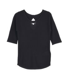 ニット/セーター（ブラック/黒色系・半袖）ファッション通販