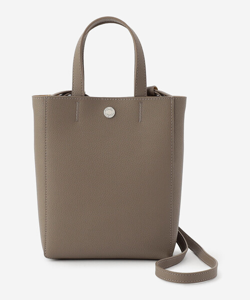 ORCIVAL（オーシバル）の「ORCIVAL | ダブルフェイスレザー 2WAYトートバッグ（ショルダーバッグ・レディース・ライトブラウン/グレイッシュベージュ/ブラック・-）」の12枚目の写真