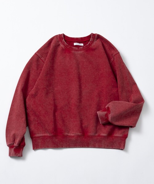FREAK'S STORE(フリークスストア)の「13OZ ショートクルーネック プルオーバースウェット(スウェット・メンズ・オリーブ/ライトグレー/チャコールグレー/レッド・LARGE/MEDIUM/SMALL)」の13枚目の写真
