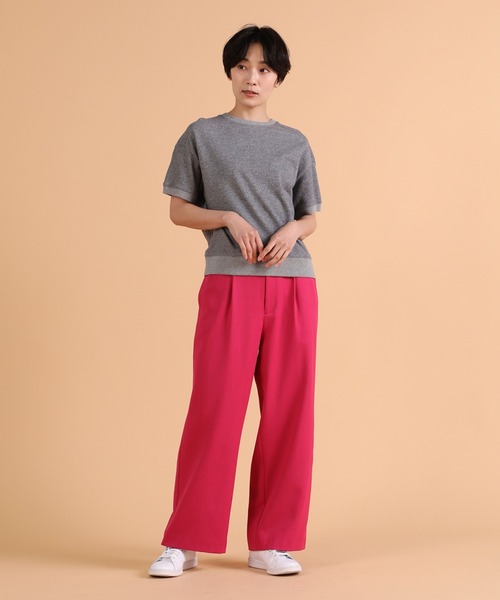 I.T.'S international（イッツインターナショナル）の「セミワイドイージーパンツ（その他パンツ・レディース・チェリーピンク/ブルー/ベージュ・7号/9号/11号）」の12枚目の写真