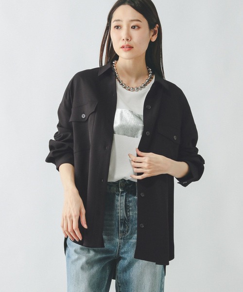 GLOBAL WORK(グローバルワーク)の「リラックススマートSET UPシャツ長袖/286257(シャツ/ブラウス・レディース・ブラック/グレー系その他/キャメル・MEDIUM/LARGE)」の13枚目の写真
