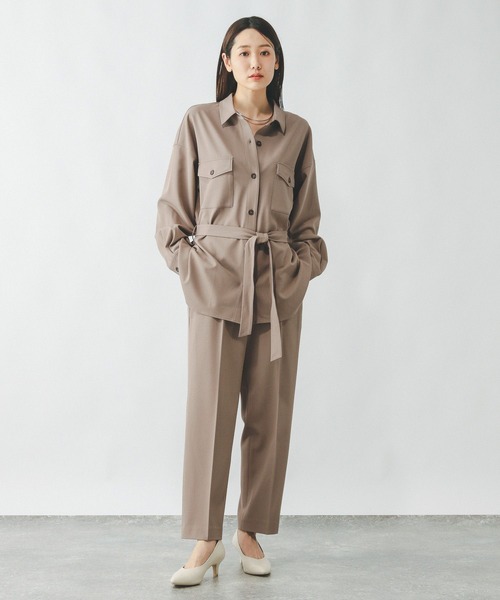 チョコ　２点 セール】リラックススマートSET UPシャツ長袖/286257（シャツ/ブラウス