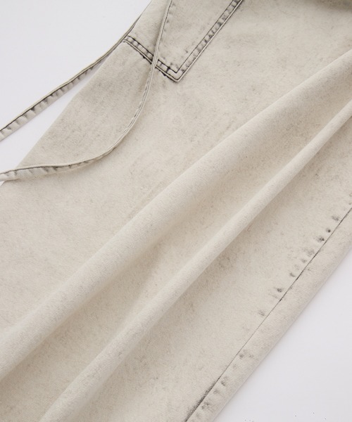 Spielio（シュピーリオ）の「【Spielio】Vintage like denim cargo wide pants/ヴィンテージライクデニムカーゴワイドパンツ（カーゴパンツ・メンズ・ブラック/ホワイト・S/M/L）」の14枚目の写真