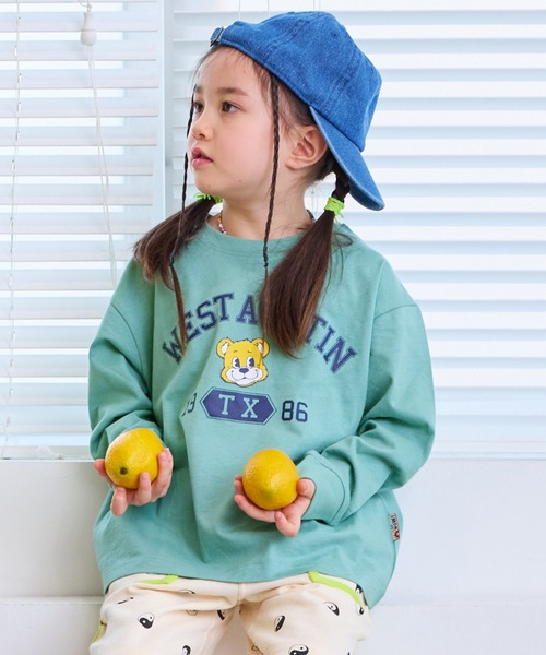 LSP WOW（エルエスピーワオ）の「【LSP WOW!】カラバリプリントロンT（Tシャツ/カットソー・キッズ・ホワイト系1/ブラック/ネイビー/ライトグレー/パープル/ベージュ/グリーン系2/グリーン系1/チャコール/グリーン/カーキ/ブルー系2/ブルー系1/ピンク系2/ピンク系1/イエロー系2/イエロー系1/レッド系2/レッド系1/ホワイト系2・140/130/80/120/110/100/90/150）」の10枚目の写真