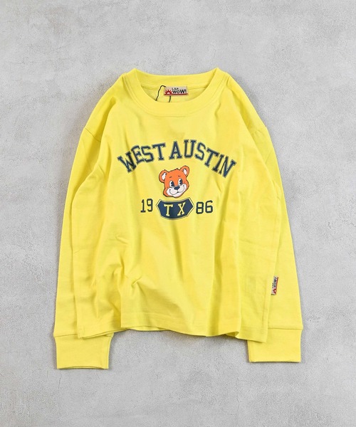 LSP WOW（エルエスピーワオ）の「【LSP WOW!】カラバリプリントロンT（Tシャツ/カットソー・キッズ・ホワイト系1/ブラック/ネイビー/ライトグレー/パープル/ベージュ/グリーン系2/グリーン系1/チャコール/グリーン/カーキ/ブルー系2/ブルー系1/ピンク系2/ピンク系1/イエロー系2/イエロー系1/レッド系2/レッド系1/ホワイト系2・140/130/80/120/110/100/90/150）」の15枚目の写真