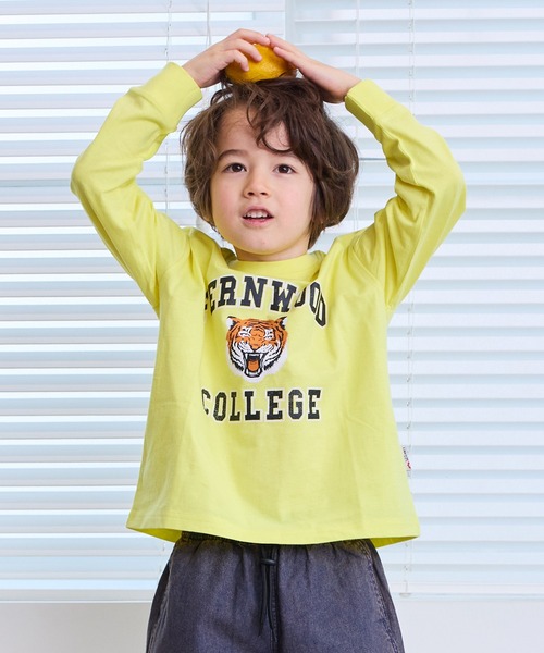 LSP WOW（エルエスピーワオ）の「【LSP WOW!】カラバリプリントロンT（Tシャツ/カットソー・キッズ・ホワイト系1/ブラック/ネイビー/ライトグレー/パープル/ベージュ/グリーン系2/グリーン系1/チャコール/グリーン/カーキ/ブルー系2/ブルー系1/ピンク系2/ピンク系1/イエロー系2/イエロー系1/レッド系2/レッド系1/ホワイト系2・140/130/80/120/110/100/90/150）」の16枚目の写真