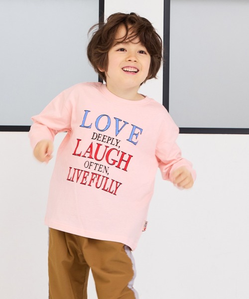 LSP WOW（エルエスピーワオ）の「【LSP WOW!】カラバリプリントロンT（Tシャツ/カットソー・キッズ・ホワイト系1/ブラック/ネイビー/ライトグレー/パープル/ベージュ/グリーン系2/グリーン系1/チャコール/グリーン/カーキ/ブルー系2/ブルー系1/ピンク系2/ピンク系1/イエロー系2/イエロー系1/レッド系2/レッド系1/ホワイト系2・140/130/80/120/110/100/90/150）」の18枚目の写真