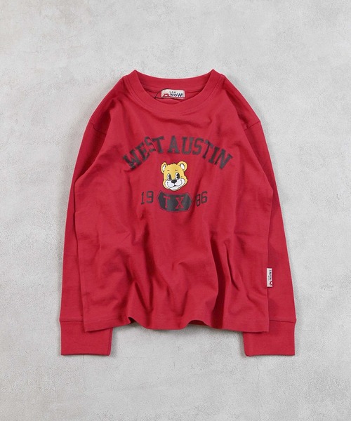 LSP WOW（エルエスピーワオ）の「【LSP WOW!】カラバリプリントロンT（Tシャツ/カットソー・キッズ・ホワイト系1/ブラック/ネイビー/ライトグレー/パープル/ベージュ/グリーン系2/グリーン系1/チャコール/グリーン/カーキ/ブルー系2/ブルー系1/ピンク系2/ピンク系1/イエロー系2/イエロー系1/レッド系2/レッド系1/ホワイト系2・140/130/80/120/110/100/90/150）」の20枚目の写真