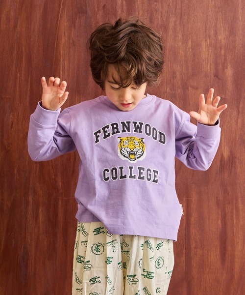 LSP WOW（エルエスピーワオ）の「【LSP WOW!】カラバリプリントロンT（Tシャツ/カットソー・キッズ・ホワイト系1/ブラック/ネイビー/ライトグレー/パープル/ベージュ/グリーン系2/グリーン系1/チャコール/グリーン/カーキ/ブルー系2/ブルー系1/ピンク系2/ピンク系1/イエロー系2/イエロー系1/レッド系2/レッド系1/ホワイト系2・140/130/80/120/110/100/90/150）」の14枚目の写真