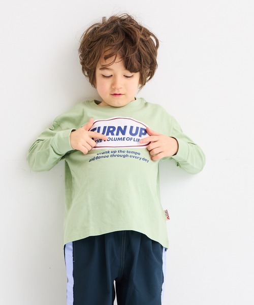 LSP WOW（エルエスピーワオ）の「【LSP WOW!】カラバリプリントロンT（Tシャツ/カットソー・キッズ・ホワイト系1/ブラック/ネイビー/ライトグレー/パープル/ベージュ/グリーン系2/グリーン系1/チャコール/グリーン/カーキ/ブルー系2/ブルー系1/ピンク系2/ピンク系1/イエロー系2/イエロー系1/レッド系2/レッド系1/ホワイト系2・140/130/80/120/110/100/90/150）」の7枚目の写真