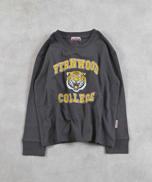 LSP WOW（エルエスピーワオ）の「【LSP WOW!】カラバリプリントロンT（Tシャツ/カットソー・キッズ・ホワイト系1/ブラック/ネイビー/ライトグレー/パープル/ベージュ/グリーン系2/グリーン系1/チャコール/グリーン/カーキ/ブルー系2/ブルー系1/ピンク系2/ピンク系1/イエロー系2/イエロー系1/レッド系2/レッド系1/ホワイト系2・140/130/80/120/110/100/90/150）」の5枚目の写真