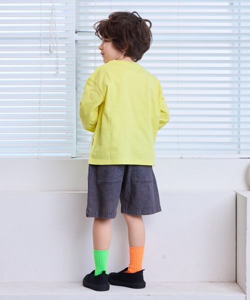 LSP WOW（エルエスピーワオ）の「【LSP WOW!】カラバリプリントロンT（Tシャツ/カットソー・キッズ・ホワイト系1/ブラック/ネイビー/ライトグレー/パープル/ベージュ/グリーン系2/グリーン系1/チャコール/グリーン/カーキ/ブルー系2/ブルー系1/ピンク系2/ピンク系1/イエロー系2/イエロー系1/レッド系2/レッド系1/ホワイト系2・140/130/80/120/110/100/90/150）」の21枚目の写真