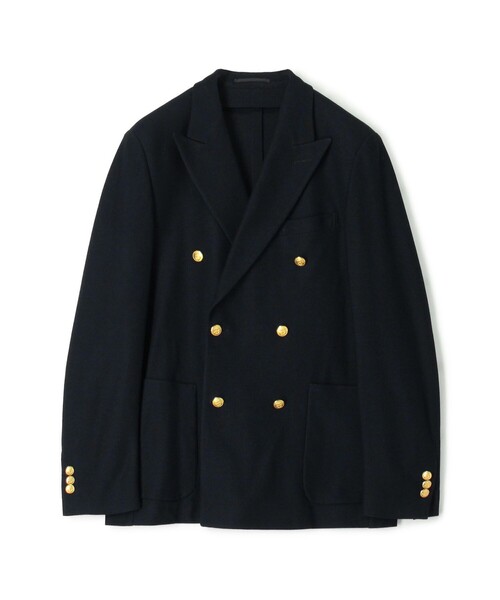 セール】コットンダブルニット ダブルブレステッド6Bブレザー DONDY