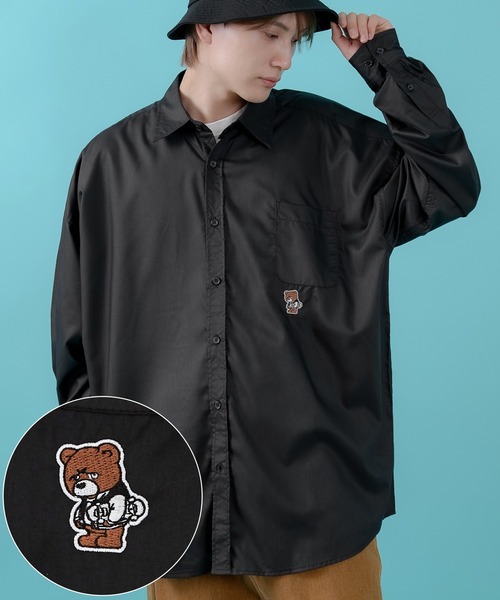 おひつじ座様ujudhau ズーズーダウ フライフロントシャツ jujudhau (ズーズーダウ) FLY FRONT SHIRT / フライフロントシャツ