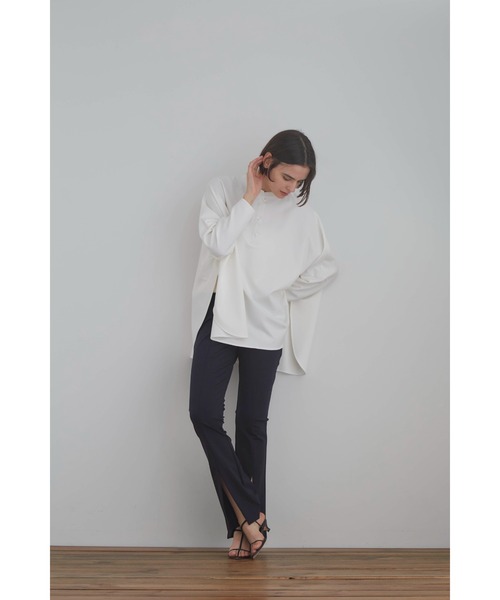 LE PHIL(ルフィル)の「◆ヴィスポンチトップス(Tシャツ/カットソー・レディース・ブラック/ホワイト/ブラウン・F)」の12枚目の写真