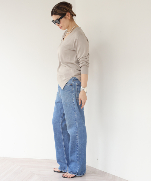 Deuxieme Classe SOIE Vネック プルオーバー セール】SOIE Vネック プルオーバー（ニット/セーター