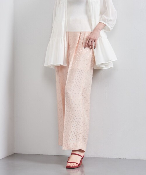 UNITED ARROWS 2タック ワイドパンツ ライトピンク　新品未使用品 新品タグ付き ユナイテッドアローズ 2タック ワイドパンツ