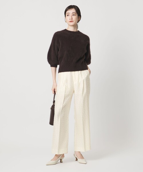 美品 ユナイテッドアローズ TOKYO 2万 ドット柄パンツ モノトーン 444 美品 ユナイテッドアローズ TOKYO 2万 ドット柄パンツ