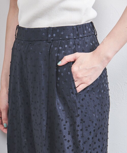 ユナイテッドアローズ　ドットパンツ　水玉　カーキ　ズボン　M　ストレート ユナイテッドアローズ ドットパンツ 水玉 カーキ ズボン M