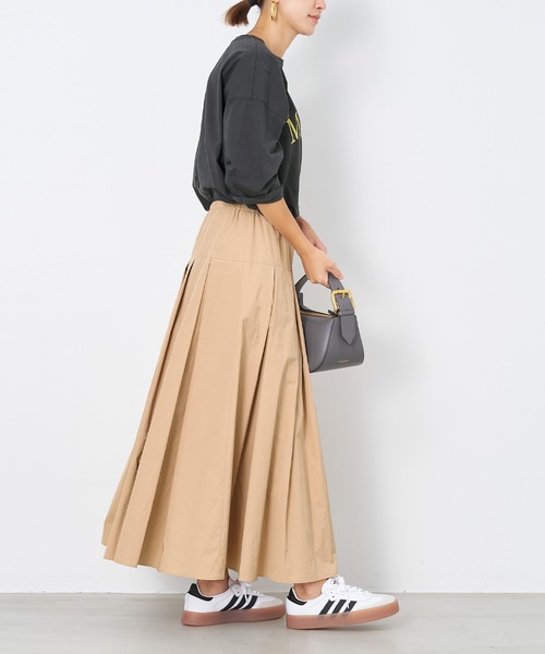 MICA&DEAL（マイカ＆ディール）の「"MALAMA"ロゴプリントプルオーバー（Tシャツ/カットソー・レディース・ホワイト/ベージュ/グリーン/チャコールグレー・FREE）」の18枚目の写真