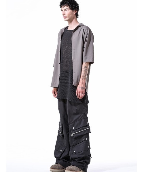 ROYAL FLASH（ロイヤルフラッシュ）の「A.F ARTEFACT/エーエフ・アーティファクト/Naylon Cargo Baggy Pants（カーゴパンツ・メンズ・ブラック・2/3）」の4枚目の写真