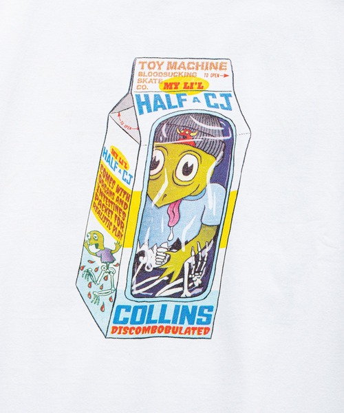 TOY　MACHINE（トイ　マシーン）の「TM HEAVY WEIGHT TM DOLL CJ BIG LST（Tシャツ/カットソー・メンズ・ホワイト/パープル・M/L/XL）」の5枚目の写真