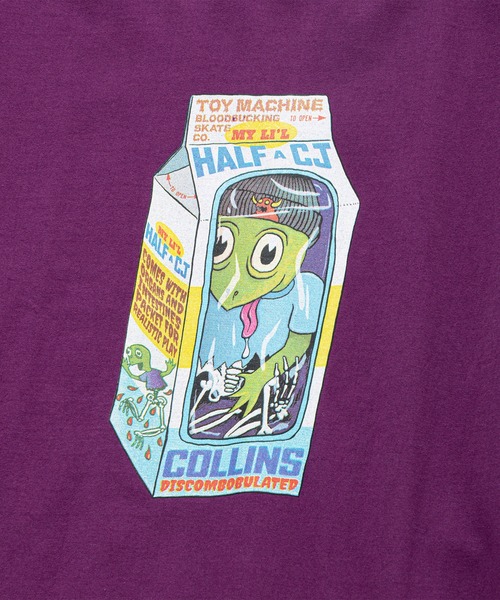 TOY　MACHINE（トイ　マシーン）の「TM HEAVY WEIGHT TM DOLL CJ BIG LST（Tシャツ/カットソー・メンズ・ホワイト/パープル・M/L/XL）」の10枚目の写真