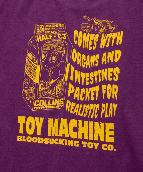 TOY　MACHINE（トイ　マシーン）の「TM HEAVY WEIGHT TM DOLL CJ BIG LST（Tシャツ/カットソー・メンズ・ホワイト/パープル・M/L/XL）」の12枚目の写真