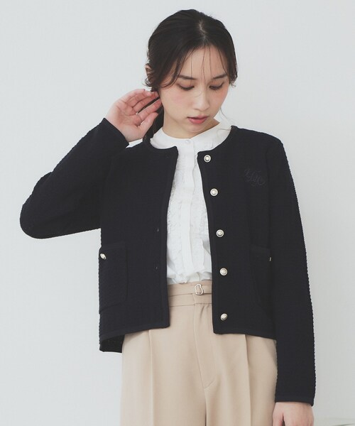 セール】コットンカノコカーディガン【洗濯機洗い可】（カーディガン