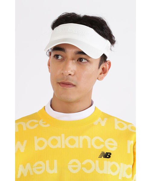 New Balance Golf(ニューバランスゴルフ)の「【new balance golf】ロゴ バイザー (UNISEX)(サンバイザー・レディース・ブラウン/グレー系その他/ブラック/ホワイト/ブラウン系その他/ダークインディゴブルー・FREE)」の1枚目の写真