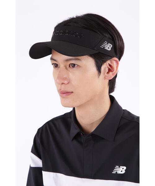 New Balance Golf(ニューバランスゴルフ)の「【new balance golf】ロゴ バイザー (UNISEX)(サンバイザー・レディース・ブラウン/グレー系その他/ブラック/ホワイト/ブラウン系その他/ダークインディゴブルー・FREE)」の2枚目の写真