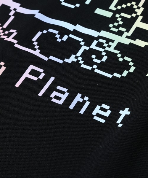 SPECIAL PRODUCT DESIGN（スペシャルプロダクトデザイン）の「〈ぺぽよ きゃらくた～ず〉Pepon Planet スウェット ホワイト・ブラック（スウェット・メンズ・ブラック/ホワイト・SMALL/MEDIUM/LARGE/X-LARGE）」の9枚目の写真