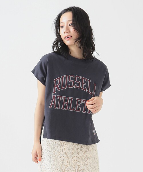tシャツ 「別注」RUSSELL ATHLETIC / クラシック スクエア Ｔシャツ レディース Russell Athletic tシャツ 「別注」RUSSELL ATHLETIC