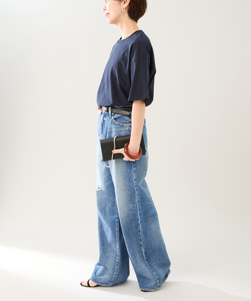 TICCA（ティッカ）の「TICCA ティッカ x Vermeil par IENA別注Tシャツ（Tシャツ/カットソー・レディース・ネイビー/ライトグレー/レッド/グリーン・FREE）」の16枚目の写真