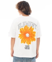 ELEMENT | ELEMENT メンズ FLOWER SS Tシャツ 【2025年春夏モデル】/エレメントフラワーデザインバックプリント半袖Tシャツ(Tシャツ/カットソー)