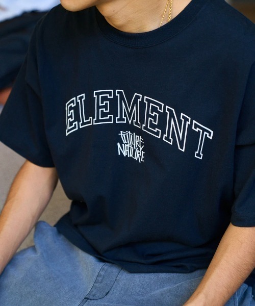 ELEMENT（エレメント）の「ELEMENT メンズ FLOWER SS Tシャツ 【2025年春夏モデル】/エレメントフラワーデザインバックプリント半袖Tシャツ（Tシャツ/カットソー・メンズ・スミクロ/ブラック/ホワイト・X-LARGE/LARGE/MEDIUM）」の14枚目の写真