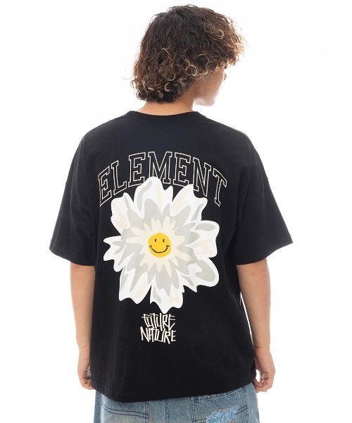 【Alchemist】フラワー コットン Tシャツ テラコッタ メンズ NO ID. シャツ フラワースケッチプリントSH(シャツ) メンズ