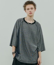 AFF AIVER（エイエフエフアイバー）の「AFF AIVER　ラメフライスラグランハーフスリーブTEE（Tシャツ/カットソー）」