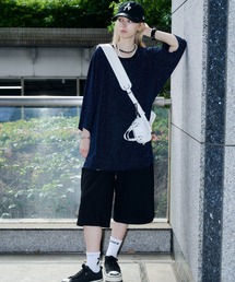 AFF AIVER（エイエフエフアイバー）の「AFF AIVER　ラメフライスラグランハーフスリーブTEE（Tシャツ/カットソー）」
