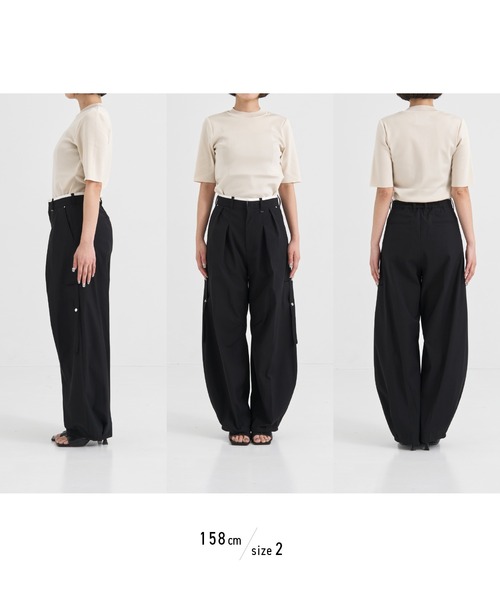 ＊本田真凜ちゃん着用＊【UNITED TOKYO】ダブルウエストコクーンパンツ セール】【累計3,000本販売！！】ダブルウエストコクーンパンツ｜細