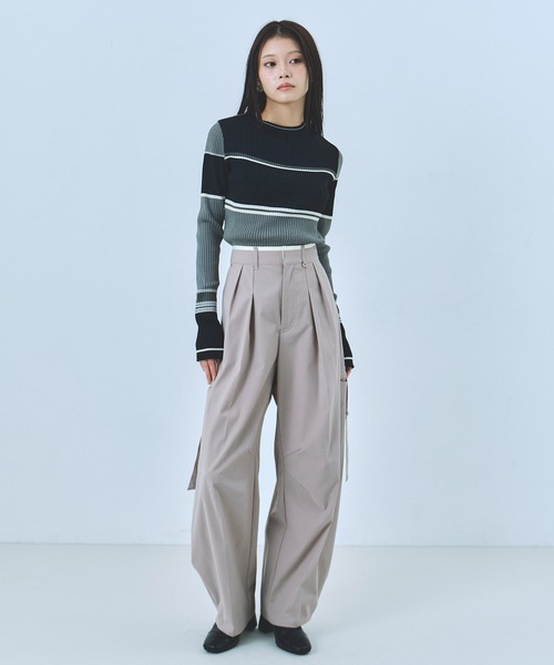 ＊本田真凜ちゃん着用＊【UNITED TOKYO】ダブルウエストコクーンパンツ セール】【累計3,000本販売！！】ダブルウエストコクーンパンツ｜細