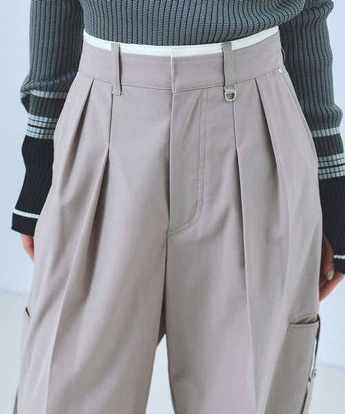 UNITED TOKYO(ユナイテッドトウキョウ)の「【残りわずか!】ダブルウエストコクーンパンツ|細見え/ウォッシャブル/防シワ/ストレッチ/秋服/冬服(その他パンツ・レディース・ベージュ/ブラック・1/2)」の21枚目の写真