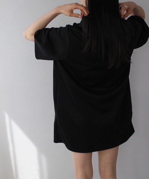 SANSeLF(サンセルフ)の「【SANSeLF】ポロシャツチュニックワンピース sanw25s038(ワンピース・レディース・ブラック・FREE)」の12枚目の写真