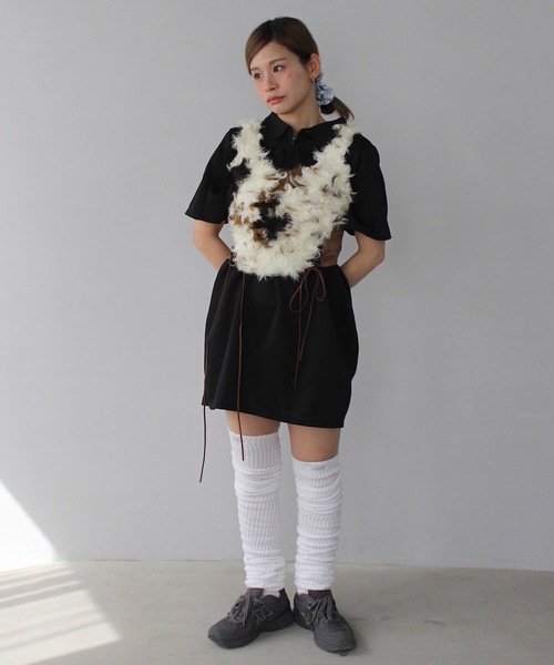 SANSeLF】ポロシャツチュニックワンピース sanw25s038
