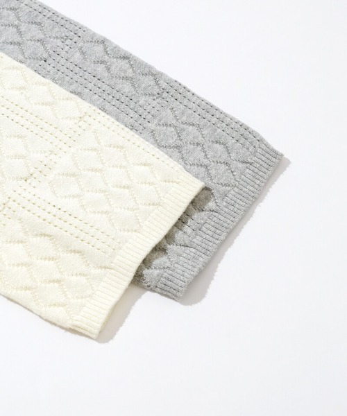 flower（フラワー）の「レーシーポロトップ（ポロシャツ・レディース・アイボリー/グレー・FREE）」の19枚目の写真